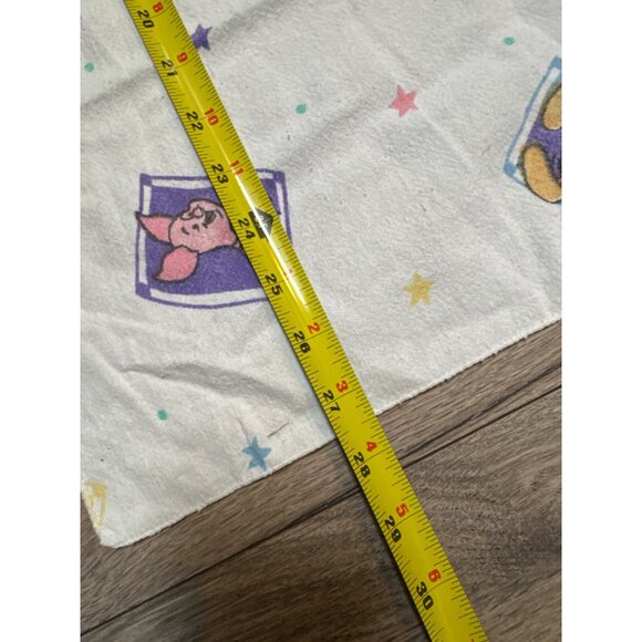Vintage Disney Winnie The Pooh & Friends Baby Blanket 100% Cotton 23x28 Inches - Picture 6 of 7